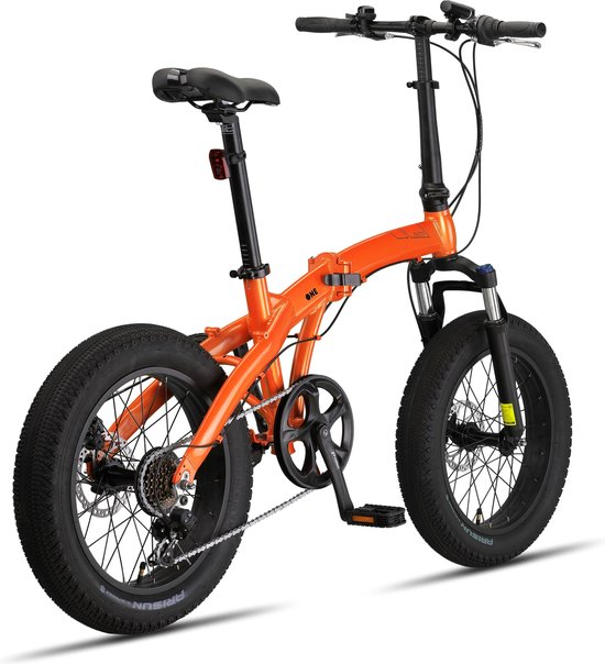 PACTO ONE FOLDING BIKE ORANGE 6v VOUWFIETS PLOOIFIETS FATBIKE FIETS ALUMINIUM PHATBIKE van PACTO — afbeelding 2