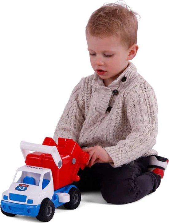 Cavallino Toys Cavallino Grip Vuilniswagen met Rubberbanden, 29cm van Cavallino Toys — afbeelding 5