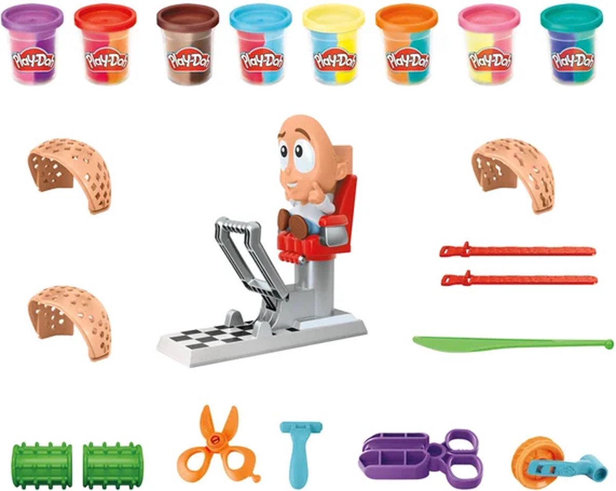 Play-Doh Haarsalon Speelset - Boetseerklei - Inclusief 6 Play-Doh potjes - Knutselen voor kinderen — afbeelding 9