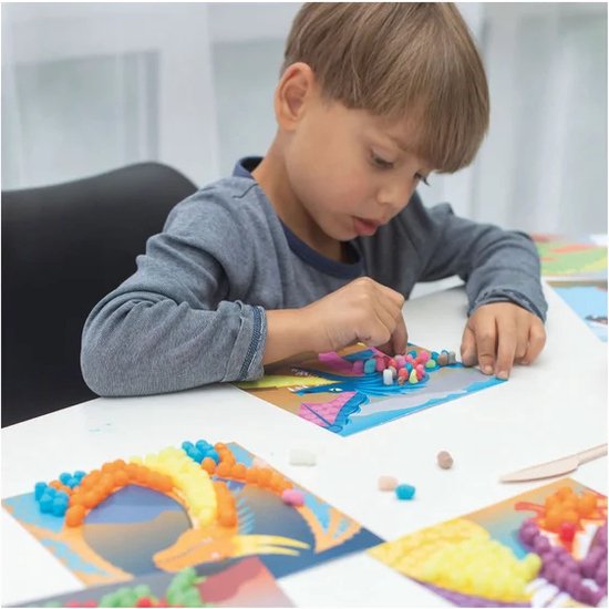 Playmais Mosaic Fantasy Dragon – Set De 2300 Piezas De Maíz Para Crear Mosaicos, Material Ecológico Y