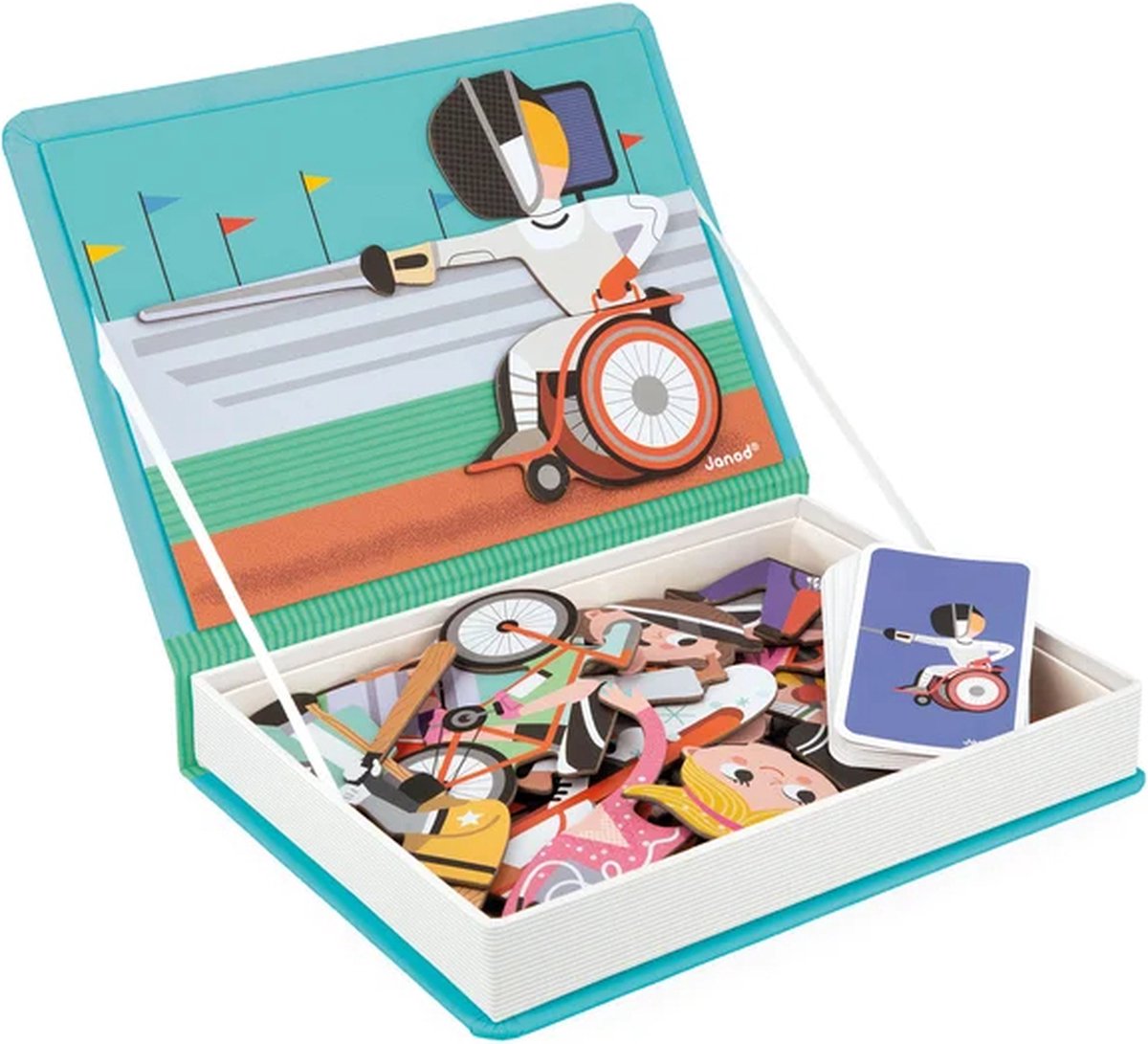 Janod - Magnetibook - Sporten - Magneetboek Speelset — afbeelding 17