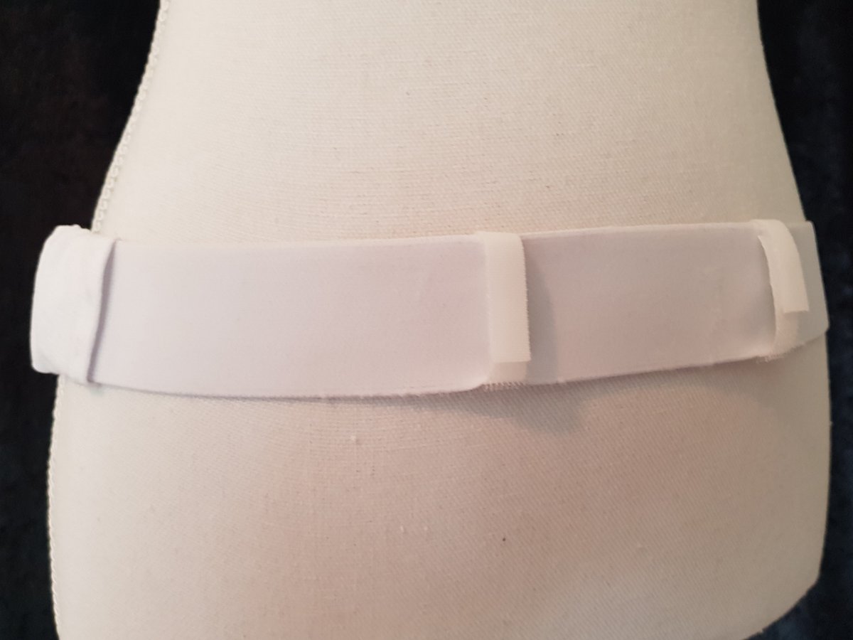 Goedkoopste PD-band voor peritoneale dialyse (nierdialyse), maat XXL, in wit huidvriendelijk (zacht) elastiek voor het opbergen van de katheter en het opbergen van het koppelstuk