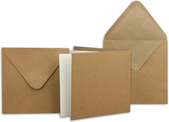 vierkante envelop 'Colori', 15 x 15 cm, groen, pakje/20 - gekleurde env vierkante envelop 'Colori', 15 x 15 cm, groen, pakje/20 - gekleurde env