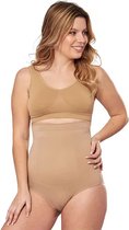 Corrigerende High Waist Slip Voor Dames - Corrigerende Onderbroek - Beige - Ultrazacht - Corrigerend Ondergoed Dames - Naadloos Ondergoed Dames - Seamless Ondergoed Dames - Corrigerende String - Shapewear Dames