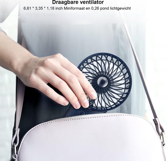 EasyAcc Handventilator Tragbarer Mini Lüfter Elektrischer