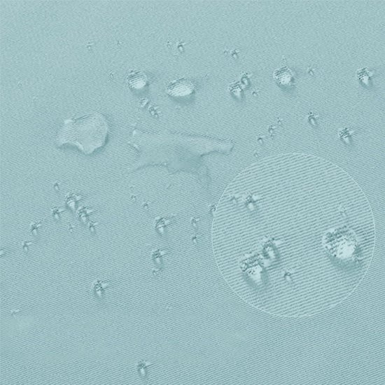 Nappe aspect lin hydrofuge effet lotus protection anti-taches décorative - 130 x 175 cm - bleu