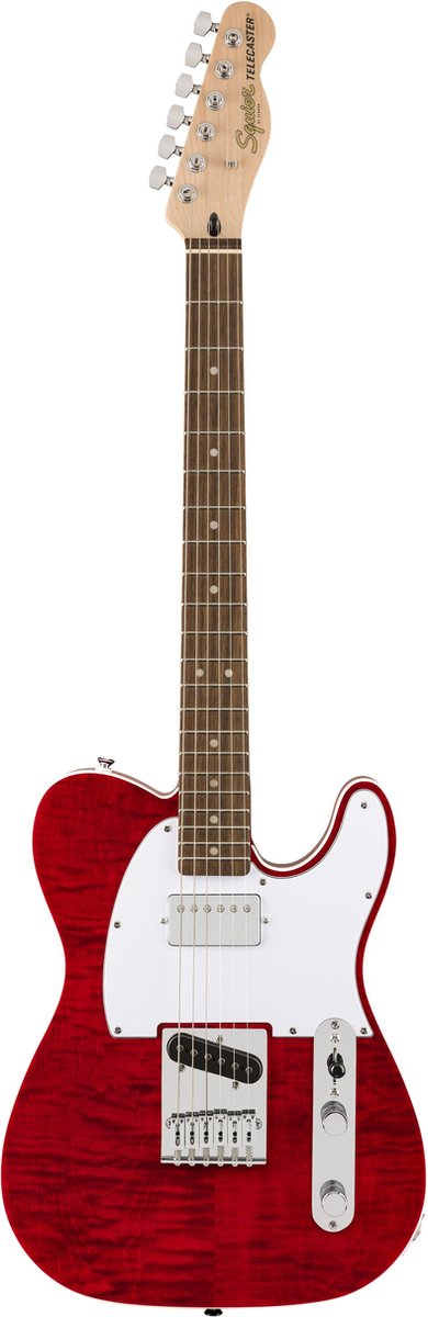 Squier Affinity Telecaster FMT SH CRT Crimson Red Transparent - Elektrische gitaar