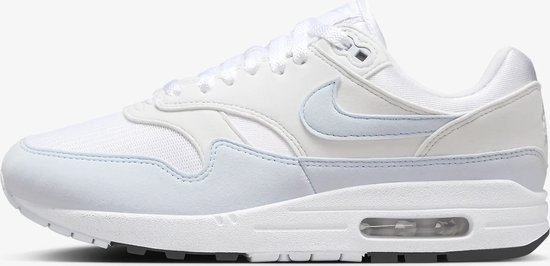 Foto: Nike air max 1 wit platinum tint zwart dames sneakers dz2628 105 maat 40