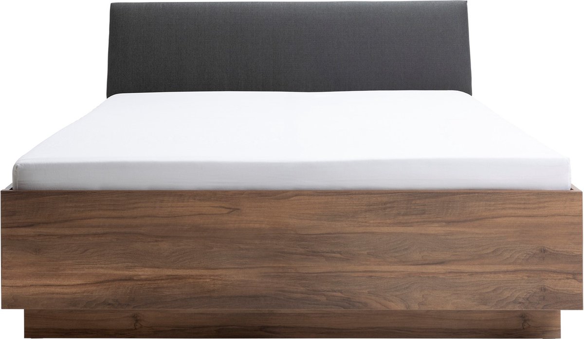 B Bright Bed Infinito - 160 x 200 cm - nocce brera/grey