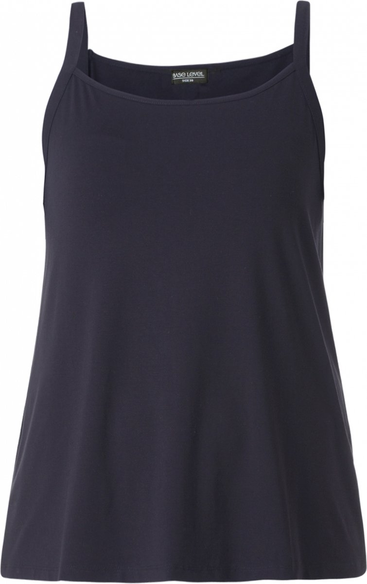 BASE LEVEL CURVY Alexa Top - Dark Blue - maat 0(46)