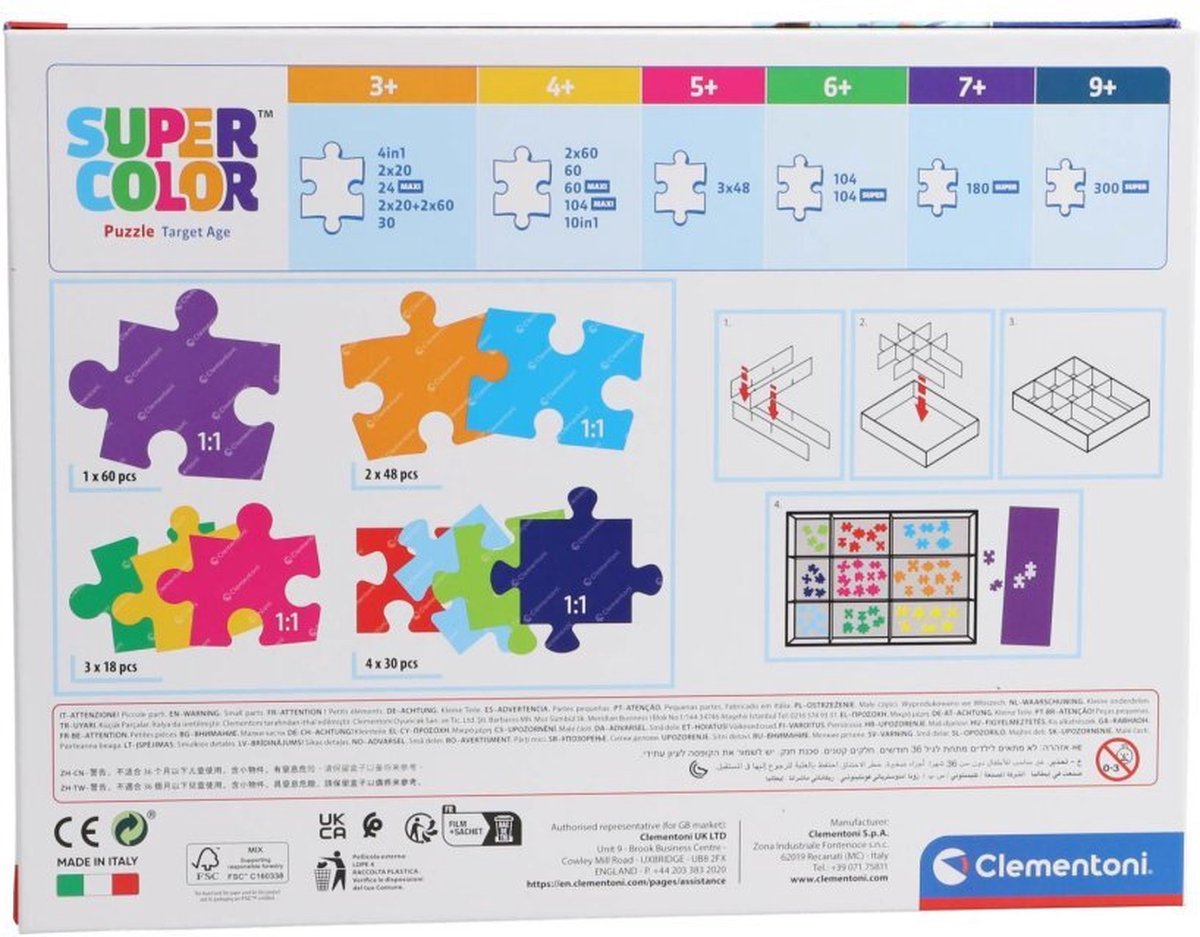 Clementoni - Puzzel - 10 Puzzels in 1 Doos - Paw Patrol - van 18 tot 60 stukjes - Puzzel Voor Kinderen - Vanaf 4 jaar — afbeelding 4
