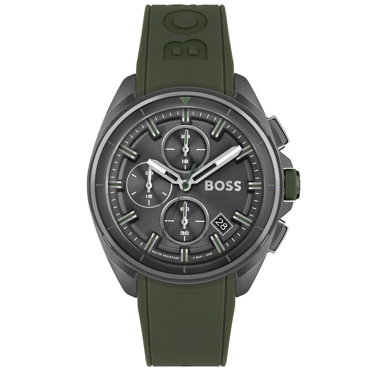 Hugo Boss Volane 1513952 Horloge - Siliconen - Groen - Ø 43 mm