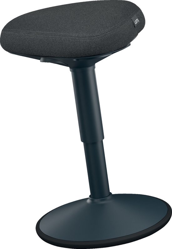 Leitz Ergo Active Zitkruk met Comfortzitting - Bureaukruk - Ergonomische Kruk - Donkergrijs