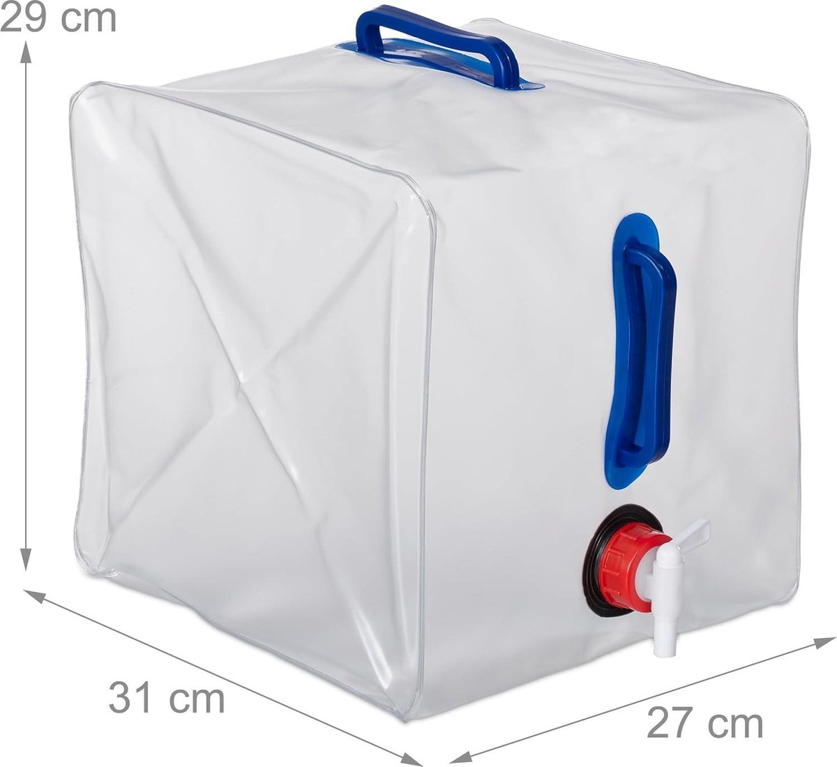 Bidon Robinet Sans BPA Jerrican Eau Pliable FENERO 10L/20L - Bidon Camping Avec Robinet - Qualité Alimentaire Sans BPA équipement Randonnée