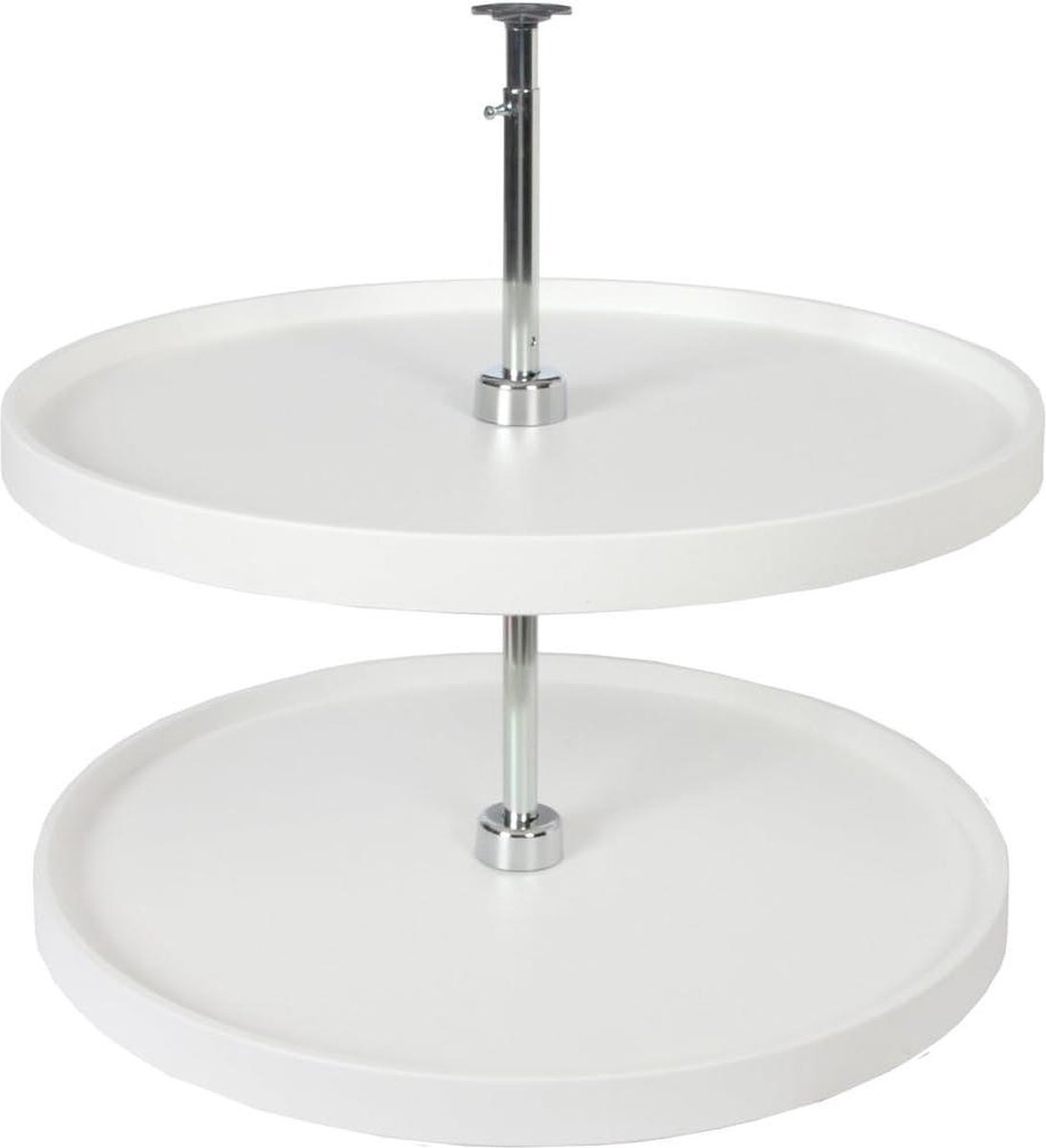 315x28x28 cm Full-Round Polymeer Luie Susan Kabinet Organizer - Wit