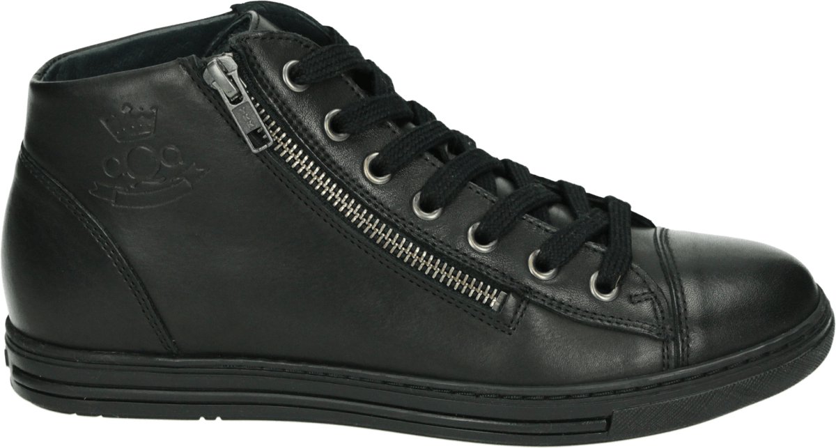 AQA Shoes - A8600 - Hoge sneakersVeterlaarzenDames veterschoenenDames sneakersHalf-hoge schoenen - Kleur: Zwart - Maat: 36