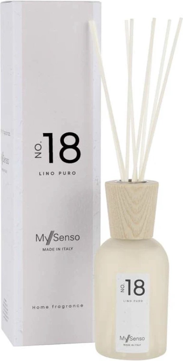 My Senso - Geurstokjes 'N° 18' (Lino Puro, 240ml)