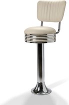 Tabouret de Bar Rétro Bel Air BS-27CB Blanc Cassé