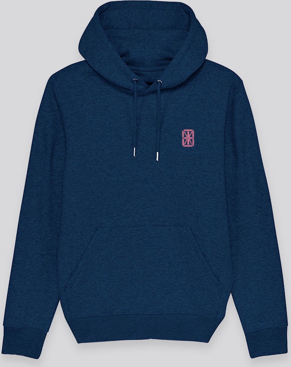 Smart Hoodie Deepsea Navy - Soft Pink Digit Formaat XS