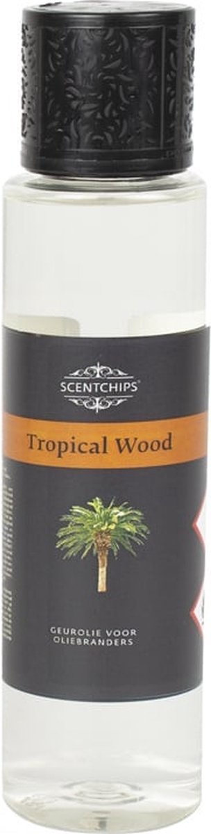 Goedkoopste Scentchips® Tropical Wood - Geurolie Voor Aromadiffuser - Geurolie Voor Oliebrander - Etherische Olie - Essentiele Olie - Etherische Olien - 200ml