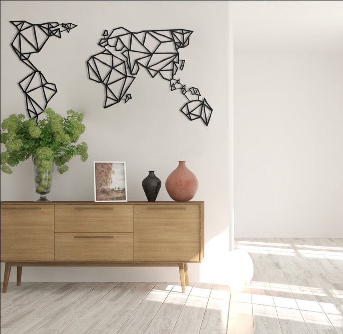 MT-1025, metaal zwart, afmeting 100x60cm