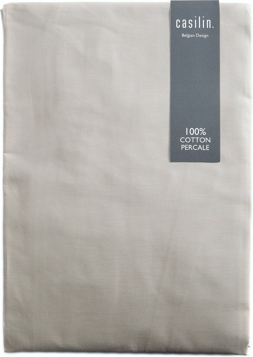 Casilin - Luxe Hoeslaken - Perkal Katoen - Beige - 200x200cm
