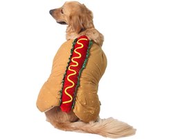 Grappige honden en katten kleding hotdog - Verstelbaar - Kostuum huisdieren - Hamburger