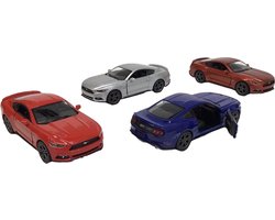 Kinsmart 2015 Ford Mustang GT V6 Pull-back motor verkoop per stuk Diecast Model Toy Car 1:38