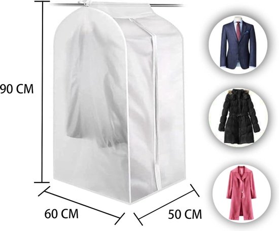 Housse Portant Vetement, 80 * 50 * 120cm Housse de Vetement Penderie, Housse Vêtements Transparent Anti Mite, Housse de Vêtements Anti-Poussière | Leroy Merlin