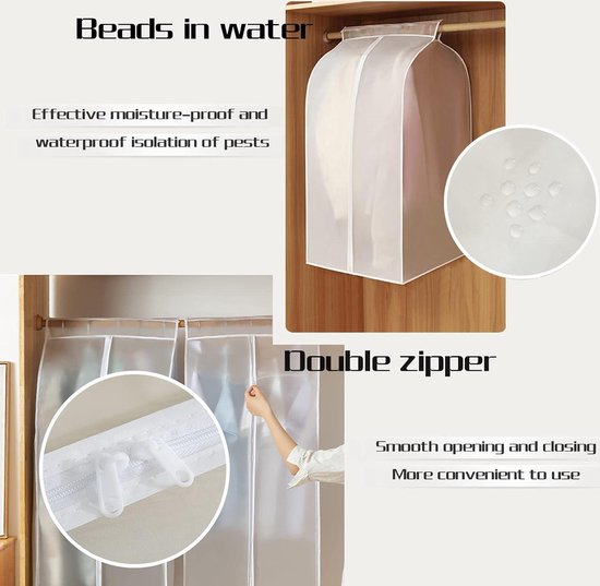 Autre boîte de rangement, grande housse de protection pour cintre, 150 x 180 x 50 cm, transparente, plastique imperméable, ouverture et fermeture faciles, cintre non inclus Autre boîte de rangement, grande housse de protection pour cintre, 150 x 180 x 50 cm, transparente, plastique imperméable, ouverture et fermeture faciles, cintre non inclus