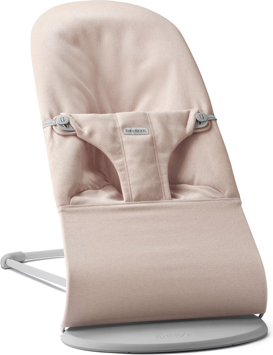 Goedkoopste BabyBjörn Wipstoel Bliss - Geweven mélange - Lichtroze - Ergonomisch - Verstelbaar - Inklapbaar