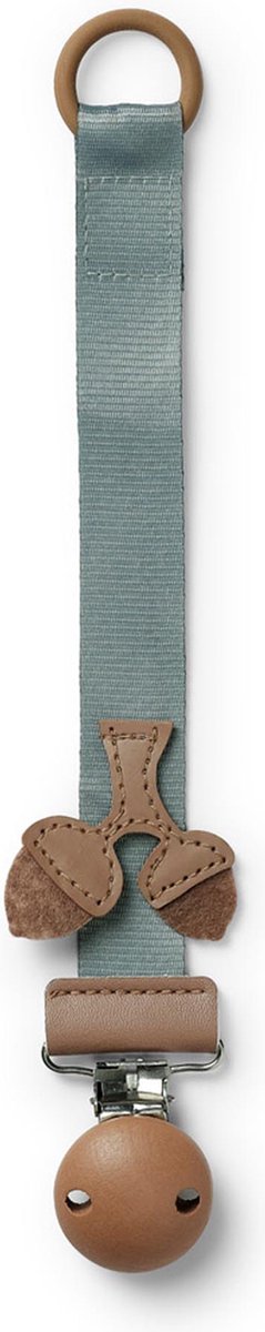 Goedkoopste Elodie Fopspeenketting Hout - Fopspeenketting- Speenkoord - Speenclip - Fopspeenhouder - Hazy Jade Acorn