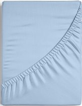 Coton satin Senzatione Hoeslaken Blauw clair - 100x200 + 30