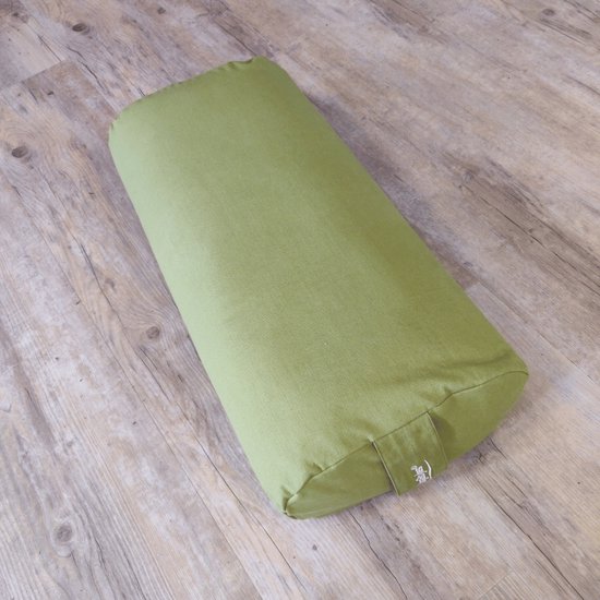 Yogabolster Ovale Design Bolster voor Yoga - Ovaal - Olijfgroen — afbeelding 2