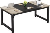 Bol.com TRIBESIGNS Keukentafel - Eettafel - 180 X 80 X 75 cm - Eetkamertafel Voor 6-8 Personen - met Stevige Metalen Poten - Ind... aanbieding