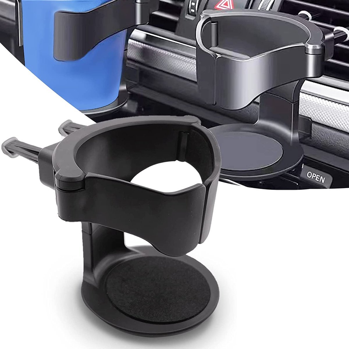 Missan® Multifunctionele Bekerhouder Auto 2025 Model - Fleshouder - Bekerhouder auto Blikjeshouder