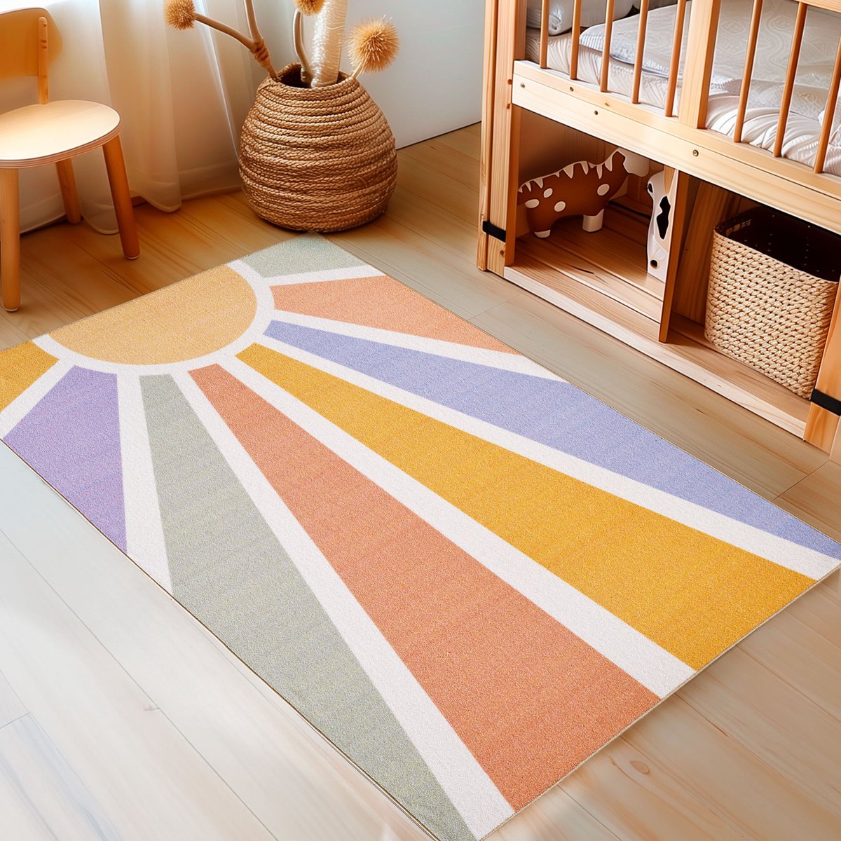 Play Vloerkleed Kinderkamer Hinkelen Laagpolig Grijs- 140x200 CM - Muratap