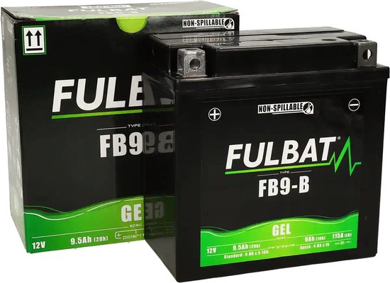 Fulbat Accu Fulbat YB9-B Gel 12V 9Ah onderhoudsvrij
