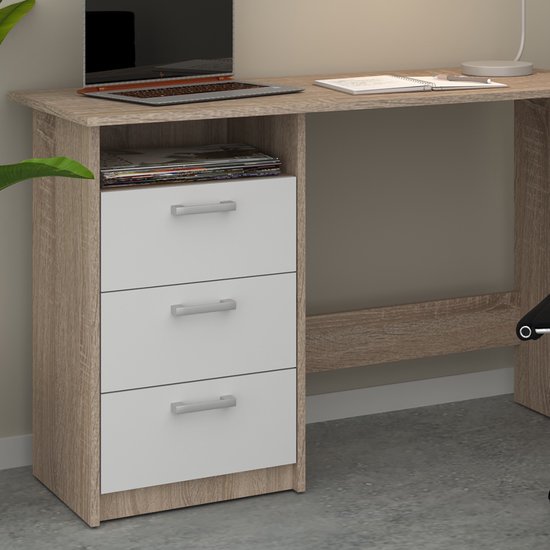 Bureau FOCUS Wit 120 cm 60 cm met lades