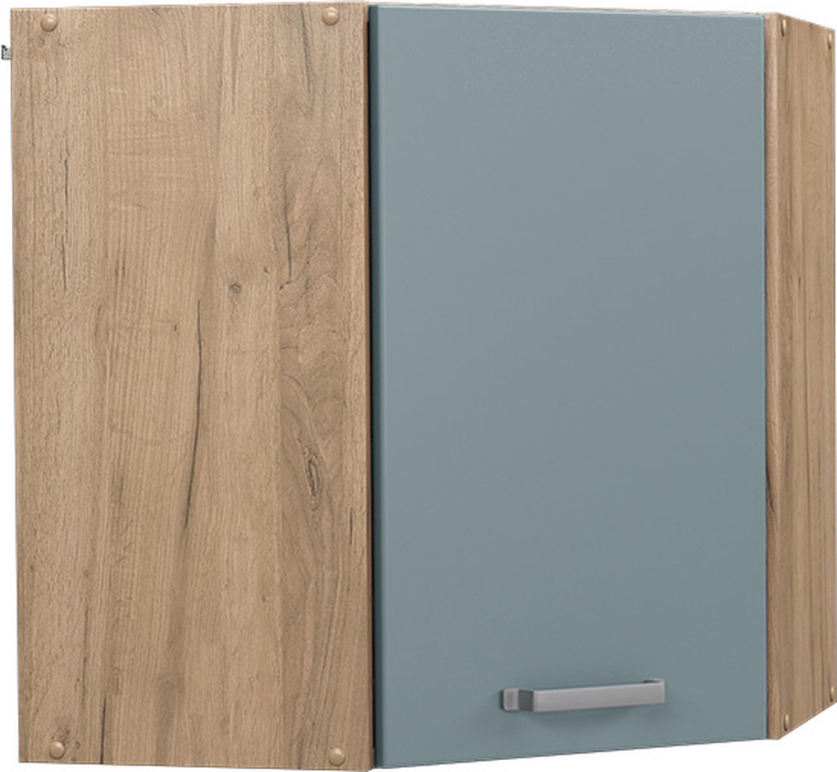 Vicco R-Line Hoek hangkast – 57 cm Blauw-grijs Blauw-grijs/Goudkleurig Eiken