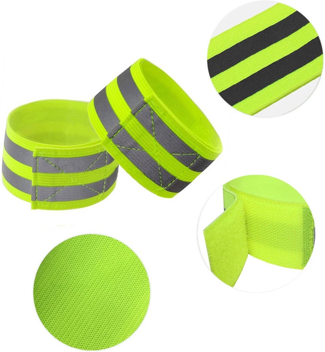 Reflecterende Banden Pols Arm Been Reflecterende Band met Hoge Zichtbaarheid, Hoog Elastisch Materiaal, Vergemakkelijkt de Identificatie van Teamgenoten, Voorbijgangers of