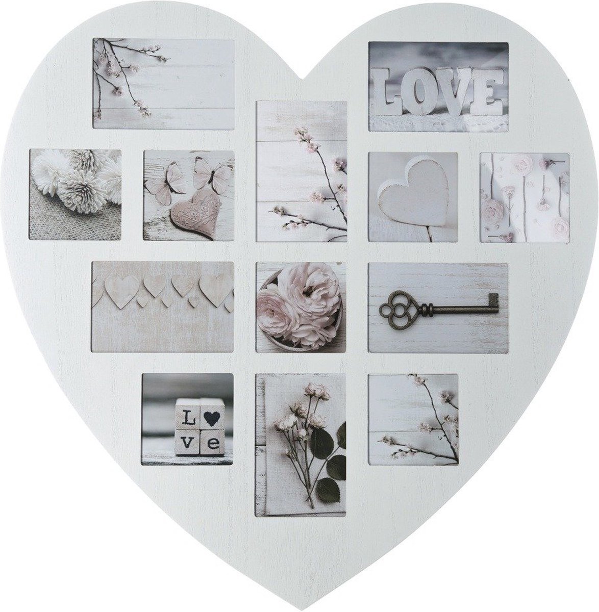 Atmosphera HART houten fotolijst wit