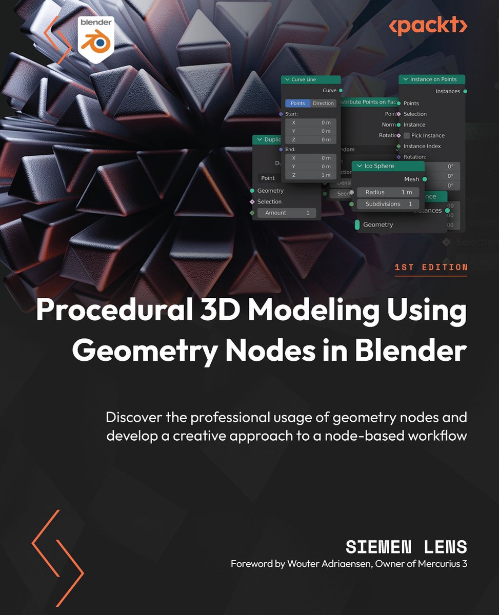 Omslag van Procedural 3D Modeling Using Geometry Nodes in Blender
