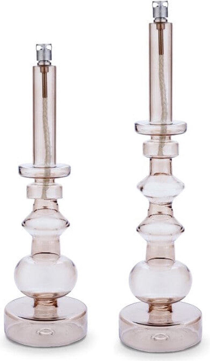 KANDELAAR CHAMPAGNE 34CM GROOT