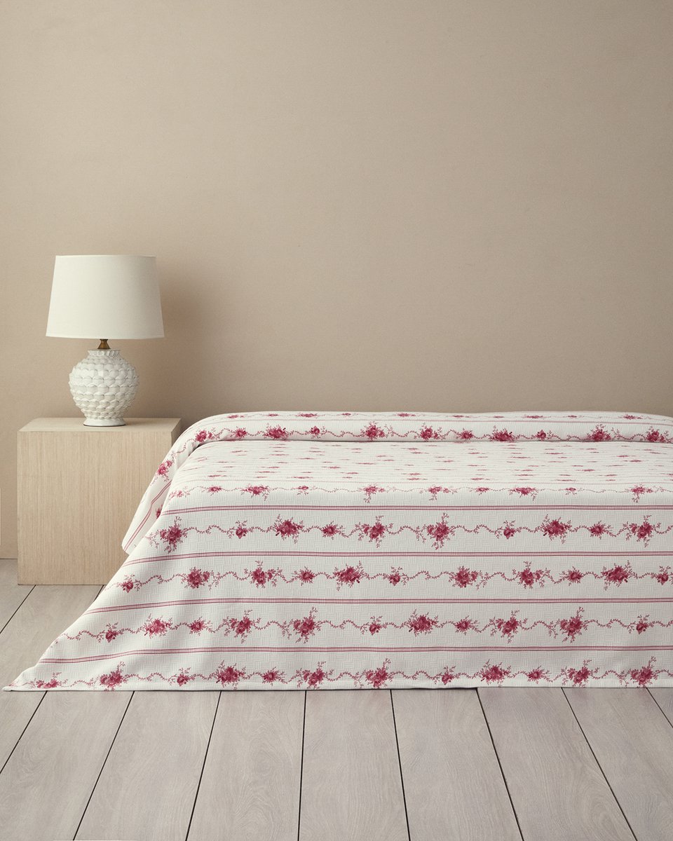 English Home Zomerdeken - King Size - 100% Katoen - 240x220 cm - Roze