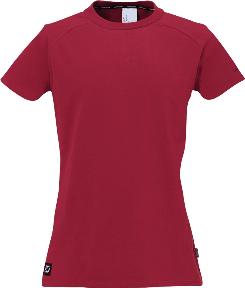 Uhlsport Id T-Shirt Dames - Bordeaux / Zwart | Maat: L
