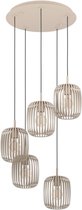 Bol.com EGLO Romazzina Hanglamp - E27 - Ø 50 cm - Zandkleur/Beige aanbieding