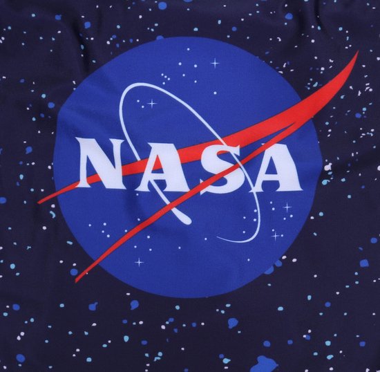 Maillot de bain une piece bleu fonce avec logo NASA bol