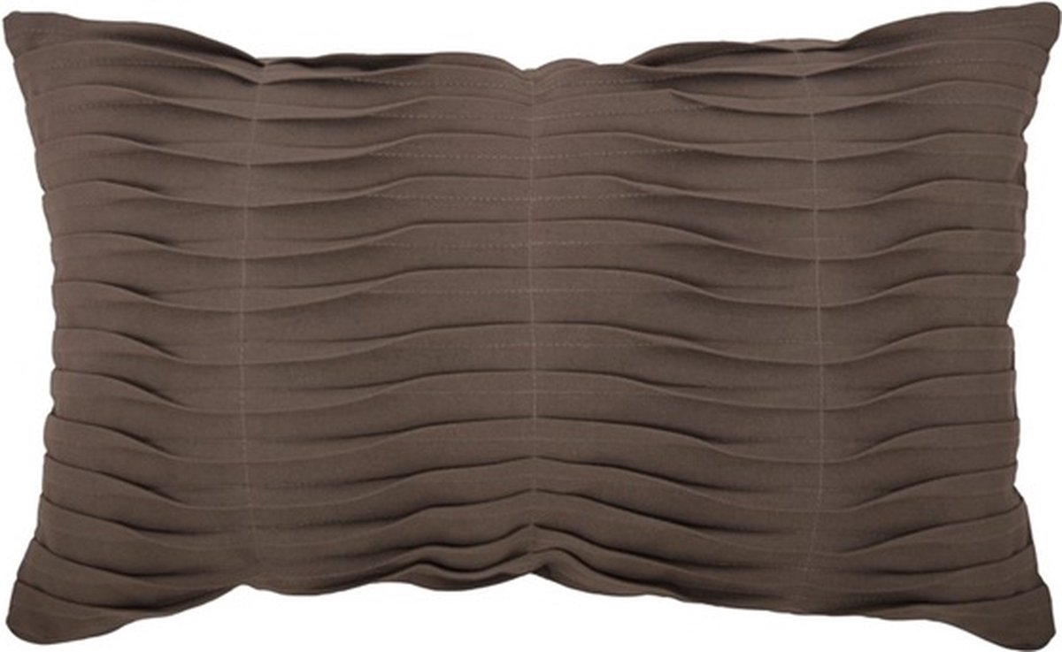 Linen & More Pleated Licht Grijs Kussen -30 X 50