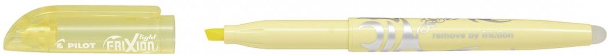 Pilot Frixion - markeerstift - pastel geel - uitgumbaar - 1stuks